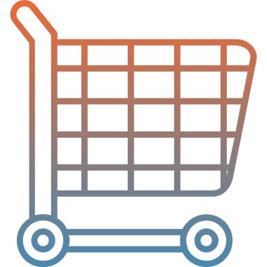 Alışveriş simgesi, alışveriş işareti tasarım vektörü illüstrasyonu