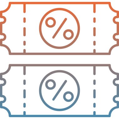 yüzde simgesi vektör illüstrasyonu