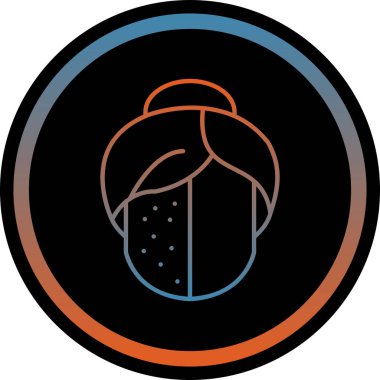 Modern bir simgenin vektör illüstrasyonu