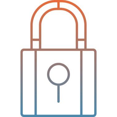 ikon vektör illüstrasyonunu kilitle