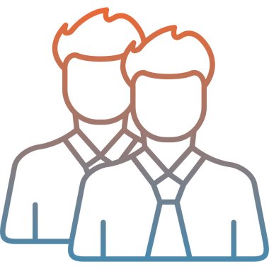 iş ekibi simgesi, vektör illüstrasyonu