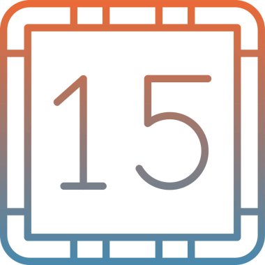 Takvim simgesi vektör illüstrasyonu