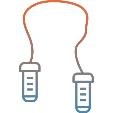 Test tüpü simgesi. vektör illüstrasyonu