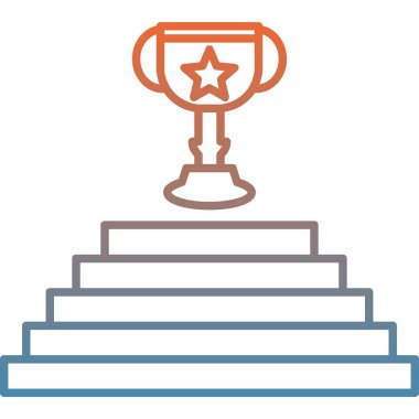 kupa simgesi vektör illüstrasyonu