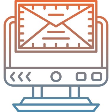 dizüstü bilgisayar e- posta simgesi