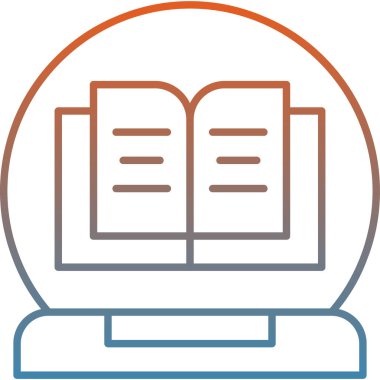 Kitap. Web simgesi basit bir illüstrasyon. eğitim ve öğrenme simgeleri