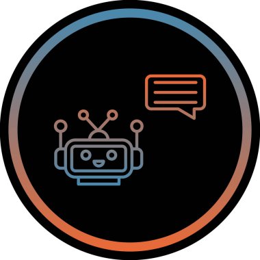 Illustrating friendly chatbot character