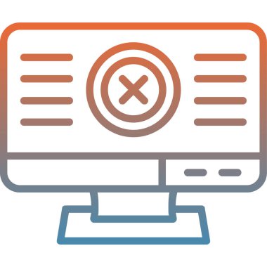 Web tarayıcısı. Web simgesi basit illüstrasyon