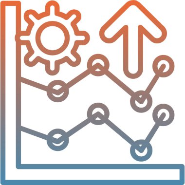 grafik ikonu vektör illüstrasyonu