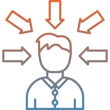 İş adamı. Basit tasarım