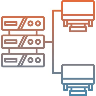 ağ bağlantısı. Basit resimleme