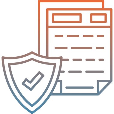 Belge. Web simgesi basit illüstrasyon