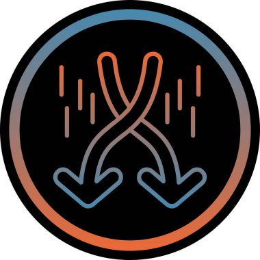 Güzel ve modern bir simgenin vektör çizimi