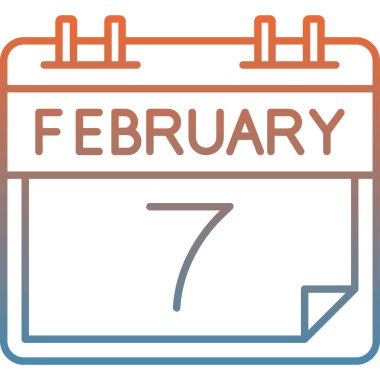 Takvim simgesi tasarımı, vektör illüstrasyonu