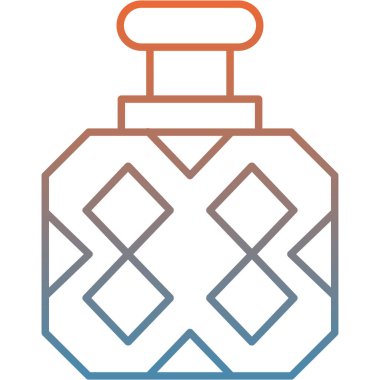 Bir şişe şarabın vektör çizimi