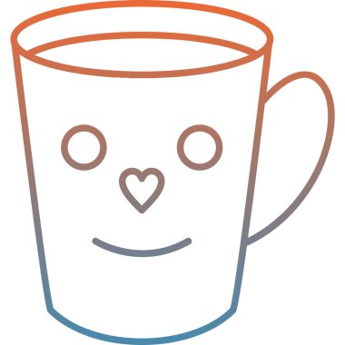 Kupa simgesi, modern vektör çizimi