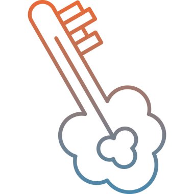 bulut fırçası ikon vektör illüstrasyonu