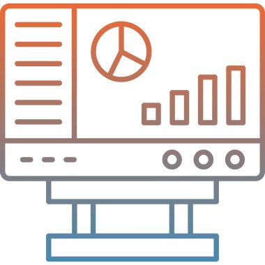 Bir araba simgesinin vektör illüstrasyonu