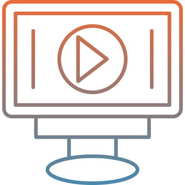 video. Web simgesi basit tasarım