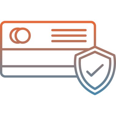 güvenlik simgesi, basit vektör illüstrasyonu