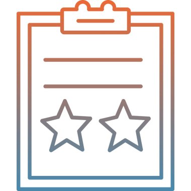 Yıldız simgesinin vektör illüstrasyonu