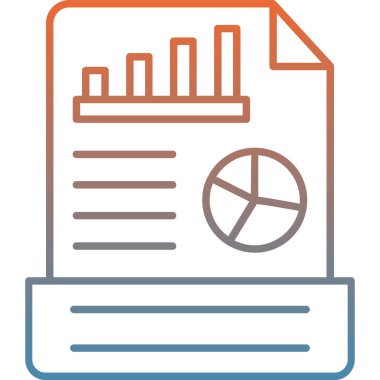 veri analiz çizelgesi simgesi - özet biçimi