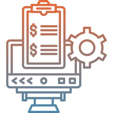 ticari finans vektör simgesi