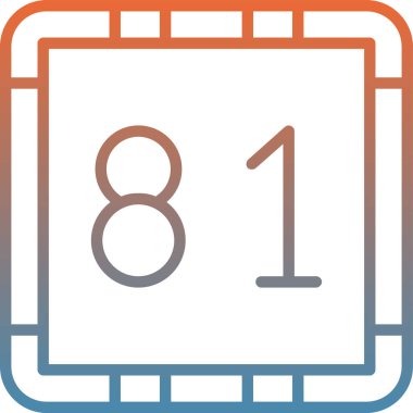 Takvim 97 tarih simgesi ana hat biçiminde