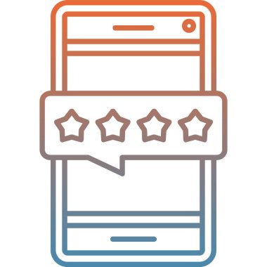 Cep telefonu. Web simgesi basit illüstrasyon