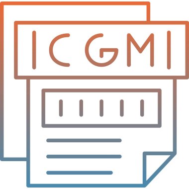 dosya biçimi simgesi, vektör illüstrasyonu