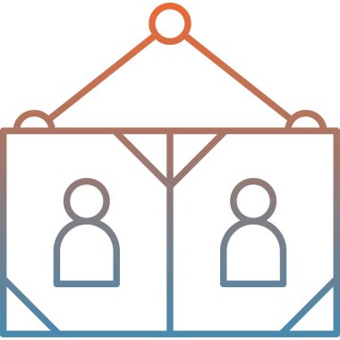 İnsan simgesinin vektör illüstrasyonu