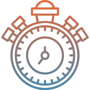 Kronometre Web simgesi vektör illüstrasyonu