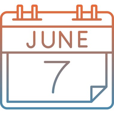 Takvim simgesi tasarımı, vektör illüstrasyonu