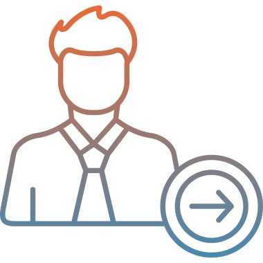 Sakal simgesi olan bir adamın vektör çizimi