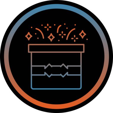 Bir kahve fincanı simgesinin vektör çizimi