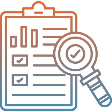 kontrol listesi simgesi, vektör illüstrasyonu