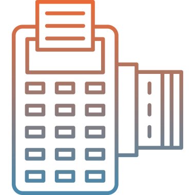 hesap makinesi simgesi vektör illüstrasyonu