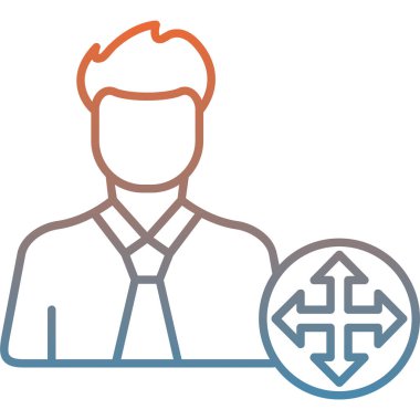 İş ve finans simgesinin vektör illüstrasyonu