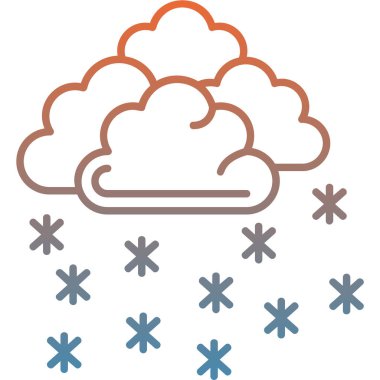 Kişisel ve ticari kullanım için vektör hava durumu simgesi.