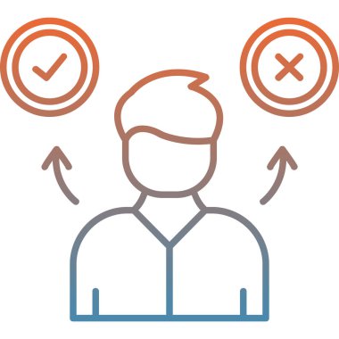 İş adamı. Basit simge