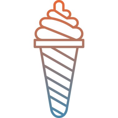 Dondurma. Basit resimleme