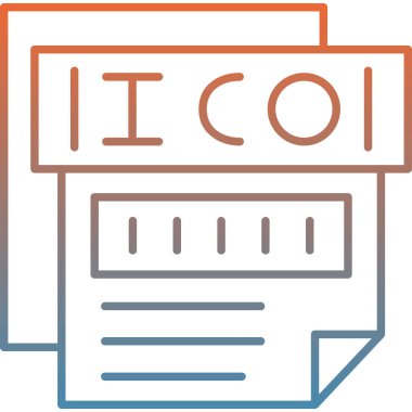 dosya biçimi simgesi, vektör illüstrasyonu