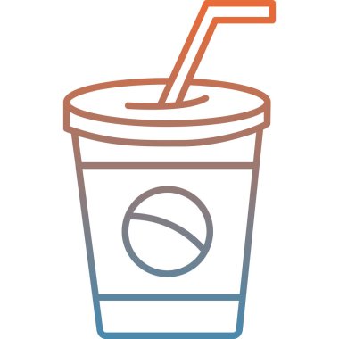 Bir bardak sodanın vektör çizimi