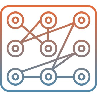 şebeke. Web simgesi basit illüstrasyon