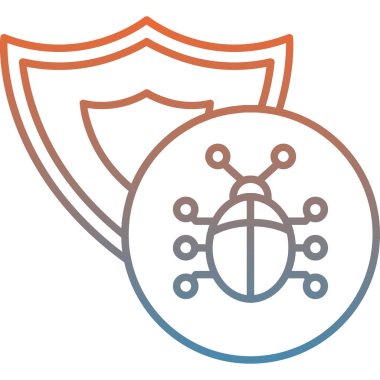 Güvenlik kalkanı vektör simgesi