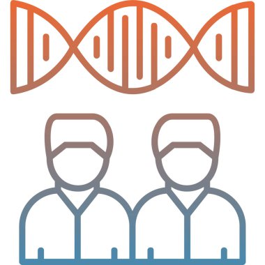 dna. Web simgesi basit illüstrasyon