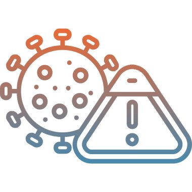 covid 19 koronavirüs ile virüs parçacık çizimi