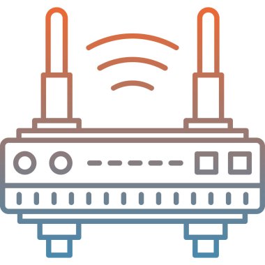 Wi-fi yönlendirici vektör illüstrasyonu