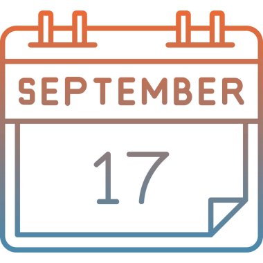 Kişisel takvim ve ticari takvimle illüstrasyon Eylül