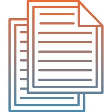 belge simgesi vektör illüstrasyonu